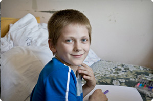 Boy at Gomel Children's Hospital