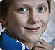 Boy at Belarus' Gomel Children's Hospital