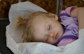 A young girl in Gomel Children's Hospital