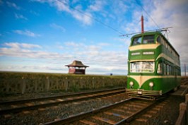 One of Blackpool's famous trams - we'll be walking alongside these in the name of helping the Gomel Weenies!